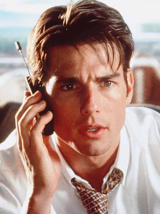 Tom Cruise as Jerry Maguire.