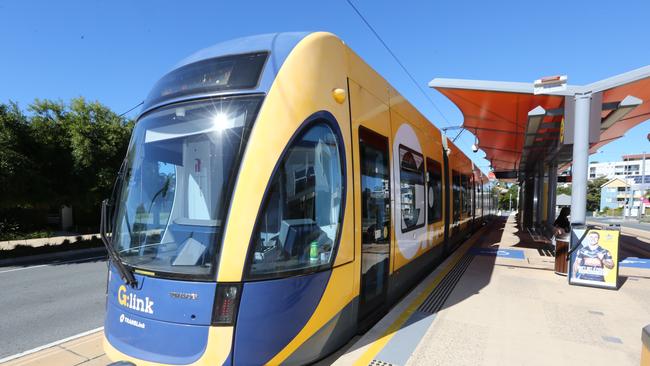 Pictured in Southport using the Gold Coast tram system, Pic Mike Batterham