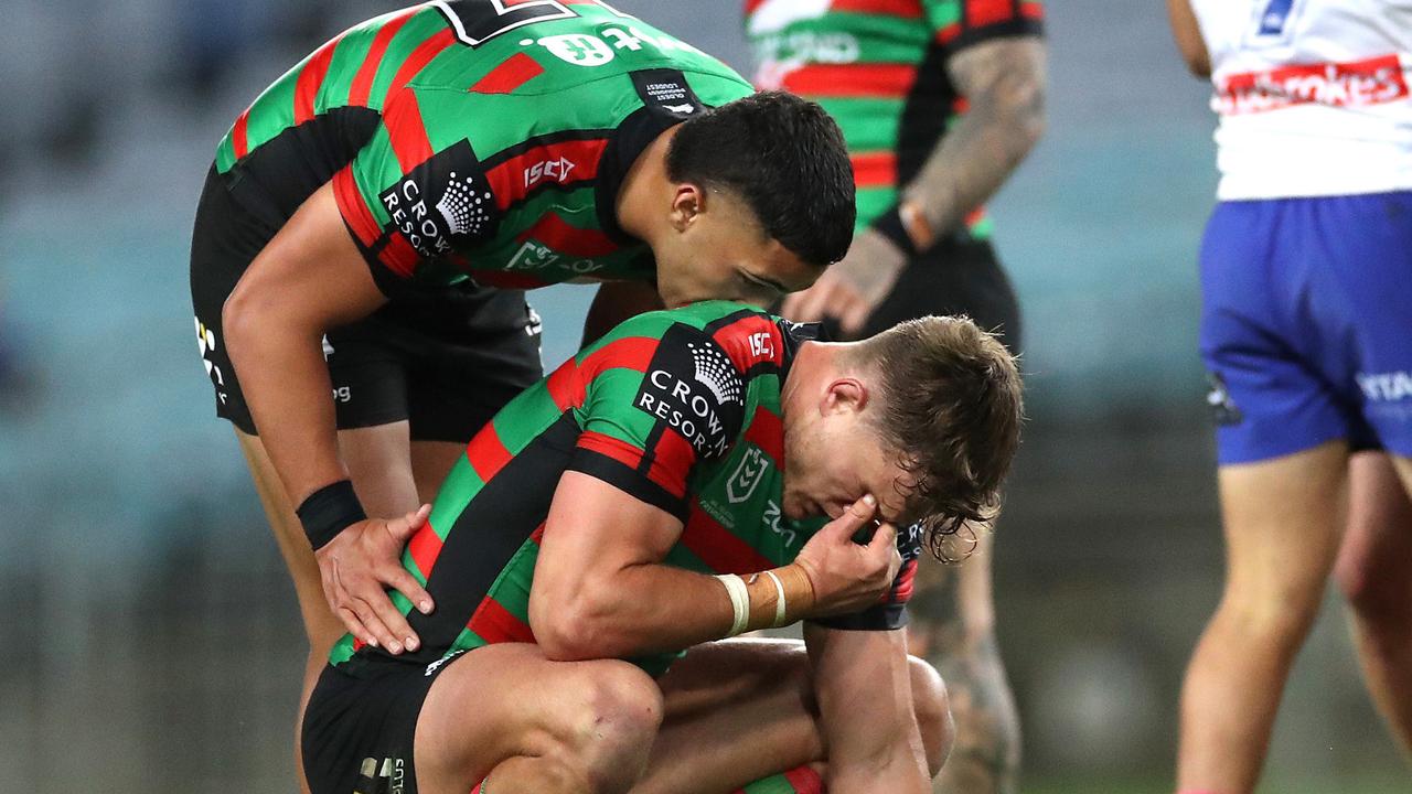 South Sydney prop Liam Knight will be sidelined indefinitely as he continues to suffer from headaches following a pre-season concussion. Picture: Phil Hillyard