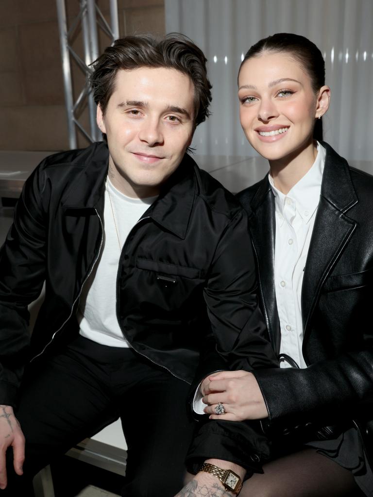 Brooklyn Beckham and Nicola Peltz are an iconic couple. Picture: Boyko/Getty Images for Miu Miu