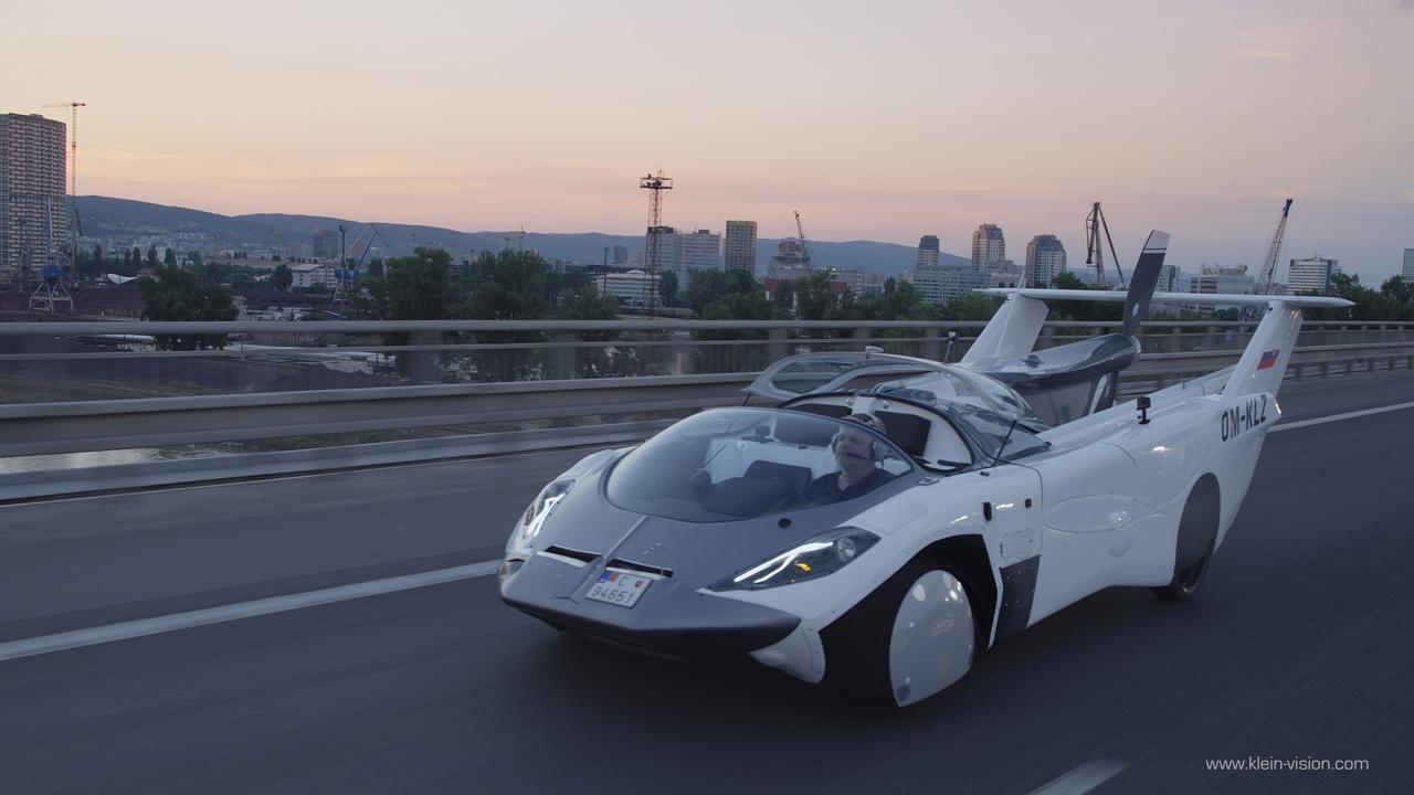 Klein Vision’s AirCar can drive on the road, or in the sky.