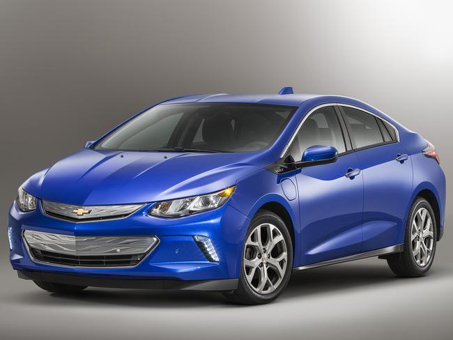 The all-new 2016 Chevrolet Volt electric car with extended range, showcasing a sleeker, sportier design that offers 50 miles of EV range, greater efficiency and stronger acceleration. Picture: Supplied.