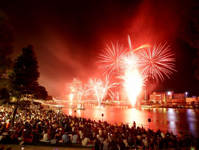 South Bank Parklands will be a prime location for tonight’s fireworks.