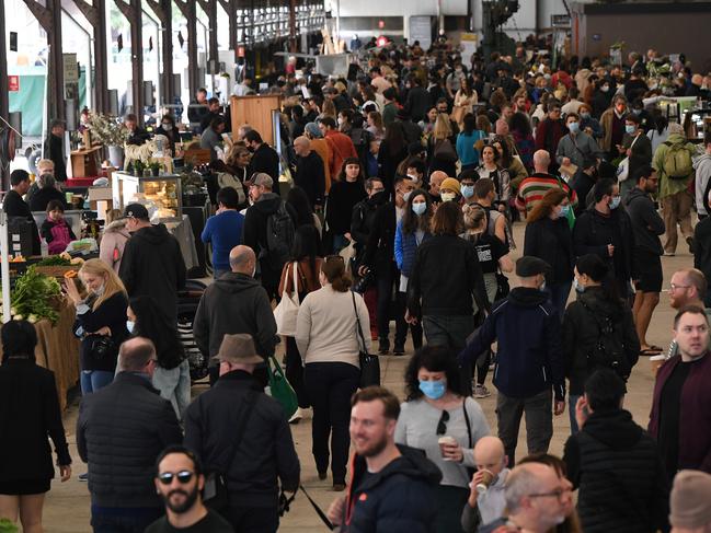 The farmers market at Carriageworks on Saturday. Picture: Joel Carrett/NCA NewsWire