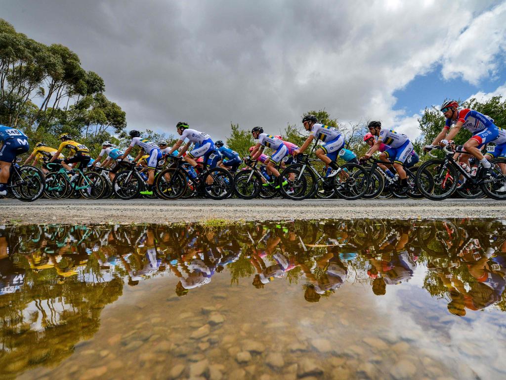 The Tour Down Under, scheduled to be held January 19-24 in 2021, had been cancelled because of the pandemic. (Photo by Brenton EDWARDS / AFP)