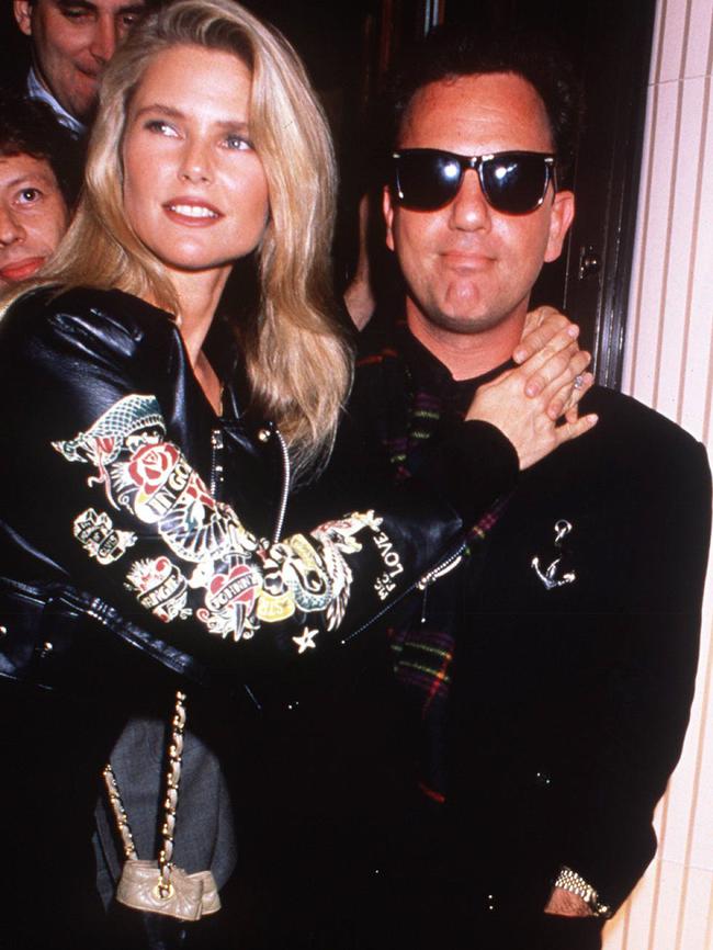 Christie Brinkley with singer musician Billy Joel. Picture: Supplied