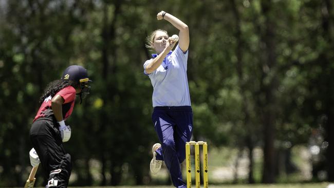 Tara French picked up two wickets. Picture: Brody Grogan