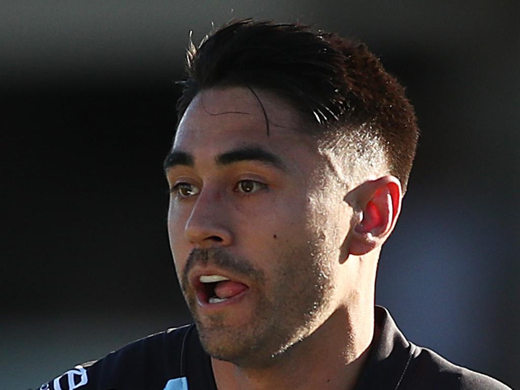 SYDNEY, AUSTRALIA - AUGUST 24: Shaun Johnson of the Sharks in action during the round 23 NRL match between the Cronulla Sharks and the New Zealand Warriors at Shark Park on August 24, 2019 in Sydney, Australia. (Photo by Mark Metcalfe/Getty Images)