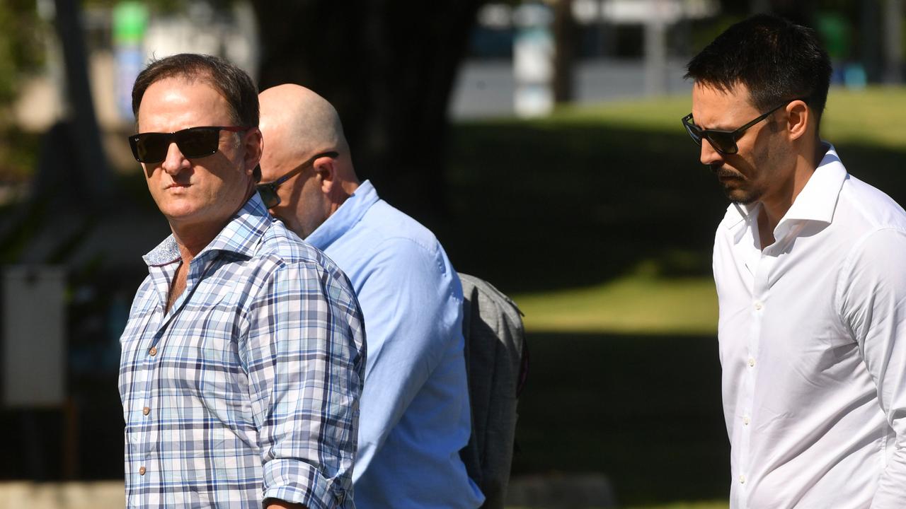 Mark Waugh and Mitch Johnson. Picture: Evan Morgan