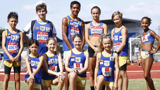 Back row from left: Lieran Fung, Leon Kalyvas, Aaron Macey, Danielle Rutstein, Brody Elbourne and Anjola Ige. Front from left Erin Fung, Medeleine Swain, Tali Baltineshter and Wanda Skuodas. Picture: John Appleyard.