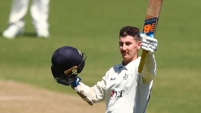 Maddinson returned and delivered a key century in Victoria’s win over Queensland. Picture: AAP