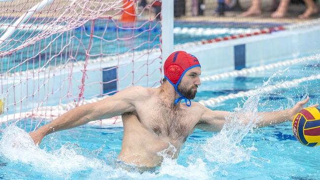 Matt Lenarduzzi was kept busy in the bronze medal playoff. Picture: Richard Walker