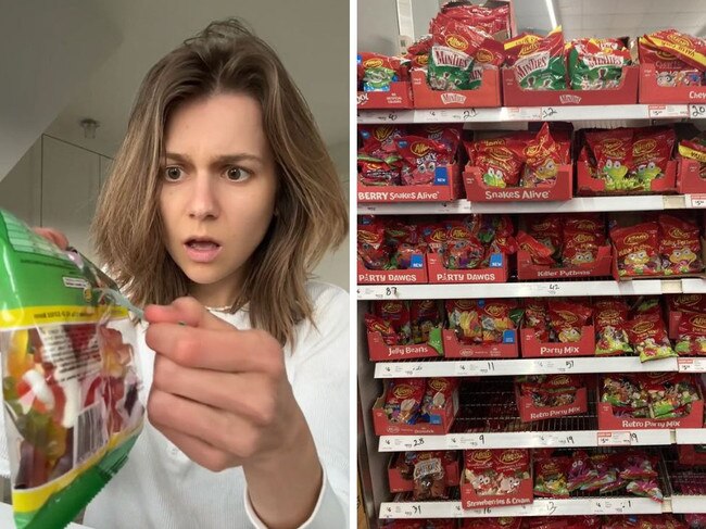 Anna was shocked to learn how to open a bag of Haribo lollies. Picture: TikTok/@anna.antonje