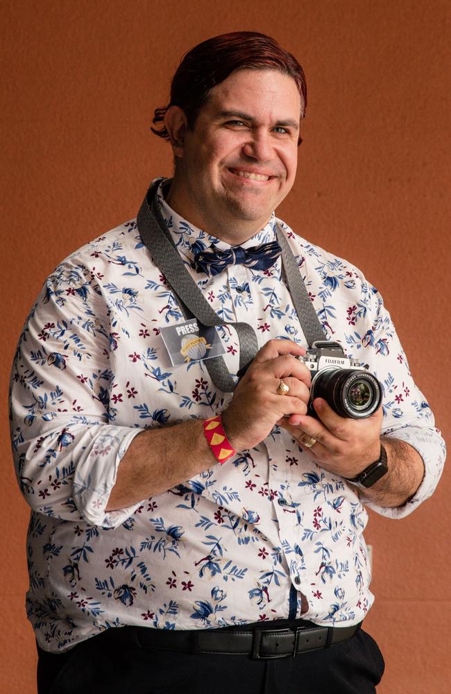 Donald Young was dressed as Jimmy Olsen from Superman at TROPiCON at the Darwin Entertainment Center Picture: Glenn Campbell