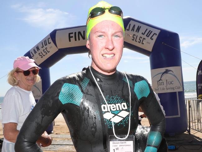 Danger 1000 Swim at Cosy corner Torquay Danger Dash (Ages 6-12 years): 10.00amDanger 500m: 11.00amDanger 1000: 11.30amwinner womenÃs 2.5 k swim Zoe Jennings Picture: Mark Wilson