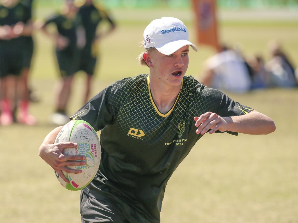 St Laurence's V St Josephs at the 2024 Gold Coast Titans All Schools Touch Football Picture: Glenn Campbell
