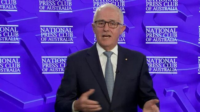 Malcolm Turnbull addressed the National Press Club on Wednesday, delivering a scathing critique of the Morrison government.