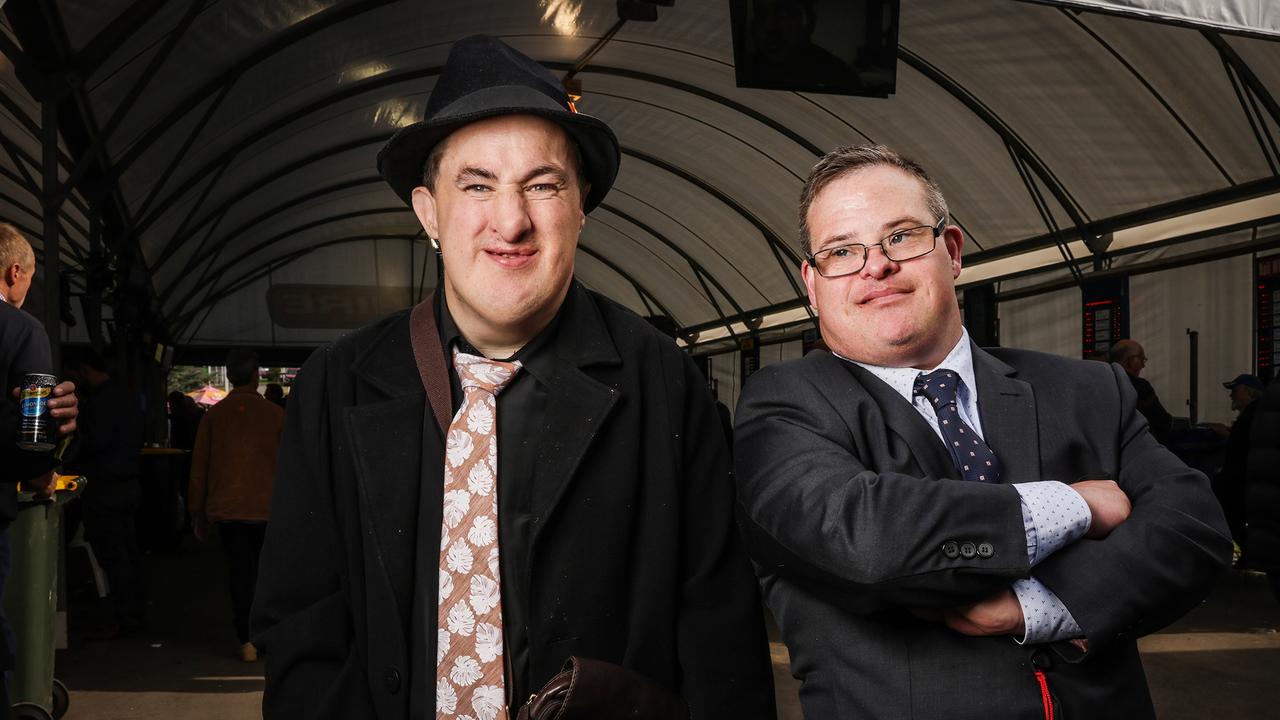 Warrnambool Races: Simon Ridgwell and Drew Miller from Warrnambool. Picture: Nicole Cleary