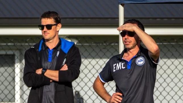 Northern Storm Football Club vice president Eric McCarthy (right) says the changes benefit players, parents, clubs and sponsors – but more work must be done around football pathways in Australia.