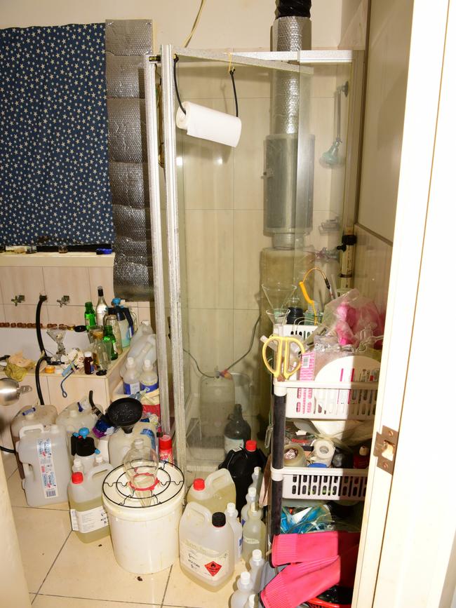 Smaller labs are being run in short-stay, inner-city apartments. Picture: Victoria Police