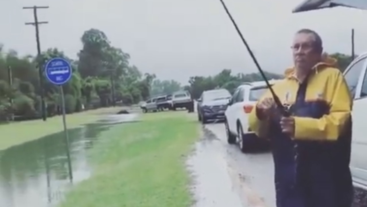 'You Got a Bite Mate': Aussie Hooks Tasty Catch in Queensland Floodwaters