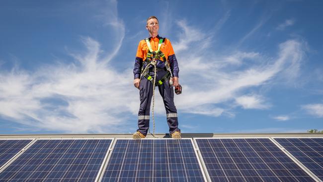 Labor hopes solar will be the way forward for Australian industry, but others aren’t so sure. Picture: Jason Edwards