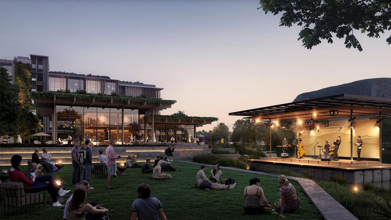 Artist's impressions of Sekisui House's hotel and residential development at Yaroomba.