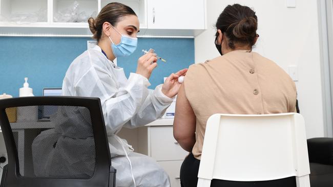 Natalie Isaac has vaccinated 100 people at Chemistworks in Edmondson Park since last week. Picture: Richard Dobson