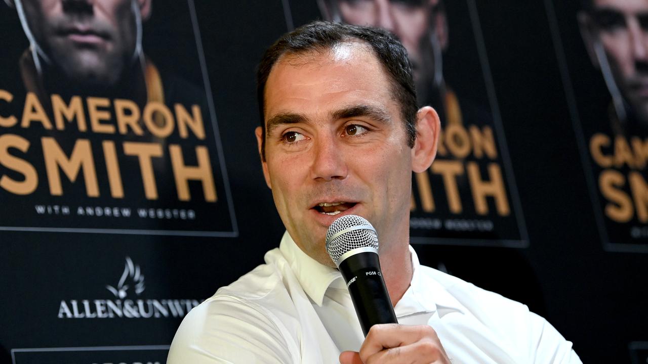 Cameron Smith at his book launch.