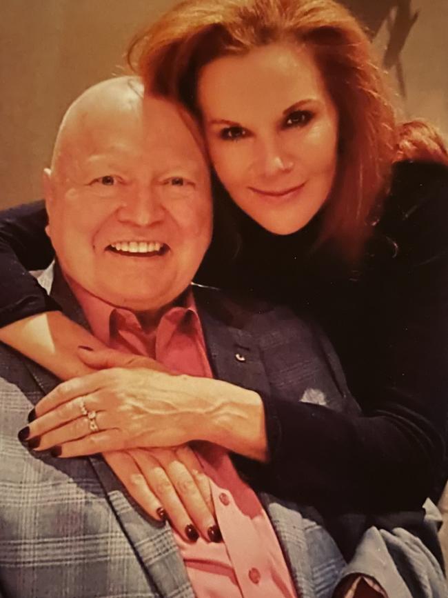 Bert Newton with Rhonda Burchmore Picture: Supplied