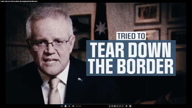 One of Labor’s attack ads in WA.