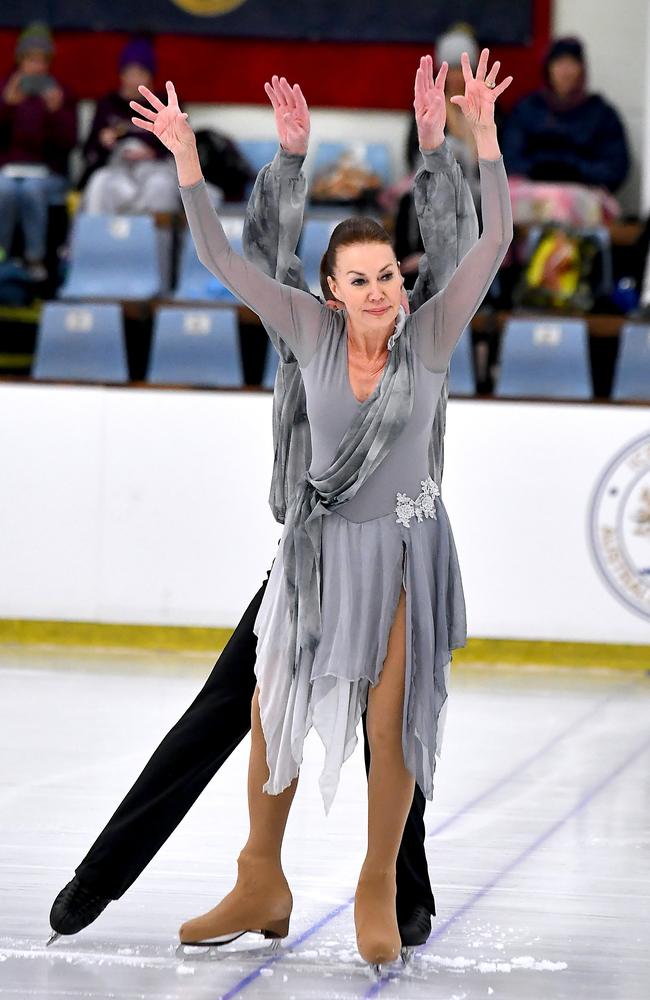 Isabelle Martino and Kevin Layt from QLD Australian Figure Skating Championships in Brisbane. Thursday December 1, 2022. Picture, John Gass