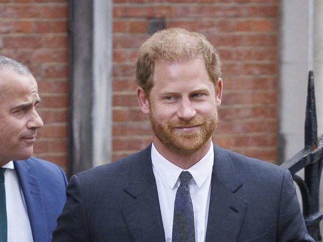 Prince Harry leaving the Royal Courts of Justice last March. Picture: Getty Images