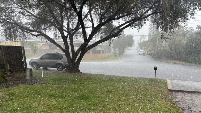 A hailstorm hits the Gold Coast. Picture: Supplied