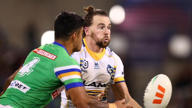 Clint Gutherson remains confident the Eels will play finals footy despite Parramatta sitting outside the top eight after 11 rounds. Picture: Mark Nolan/Getty Images