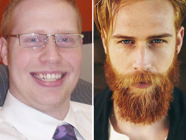 Gwilym Pugh Instagram model - before and after. Picture: Instagram