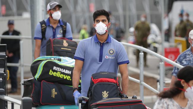 The Indian cricket team arriving in Sydney in November. Picture: Christian Gilles