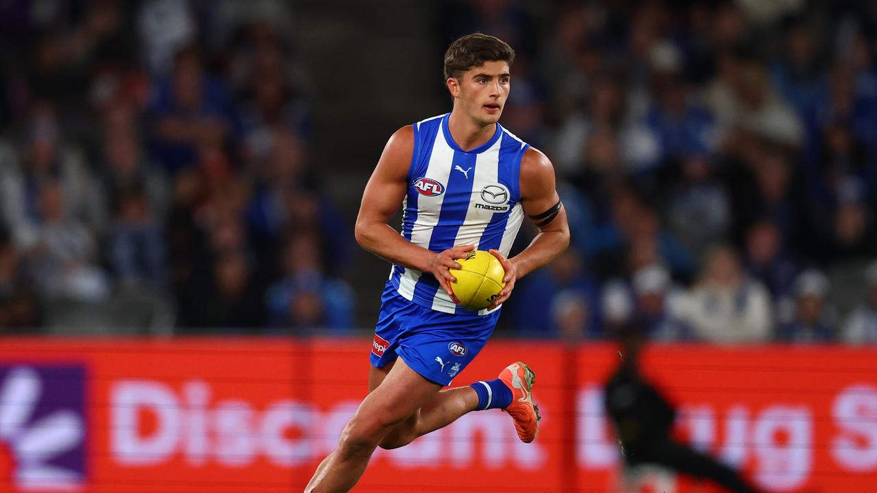 Young star Harry Sheezel has been one of Cornes’ main targets. (Photo by Morgan Hancock/Getty Images)