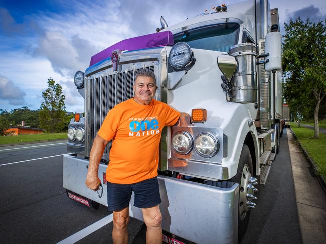 One Nation truck driver Ian Mye will contest Richmond on the NSW north coast. Picture: Nigel Hallett