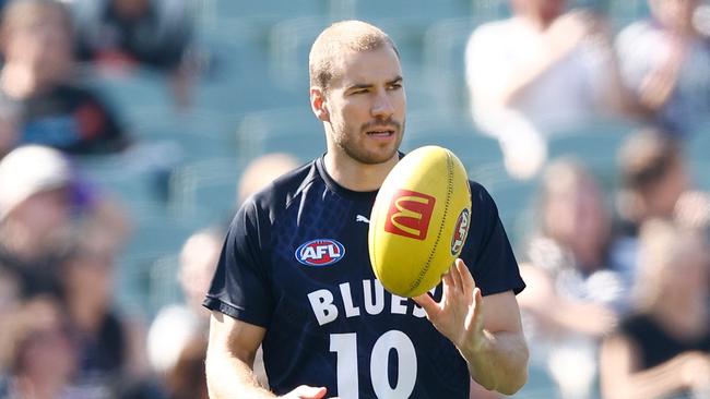 The Harry McKay bubble burst in round 4. Picture: Michael Willson/AFL Photos via Getty Images