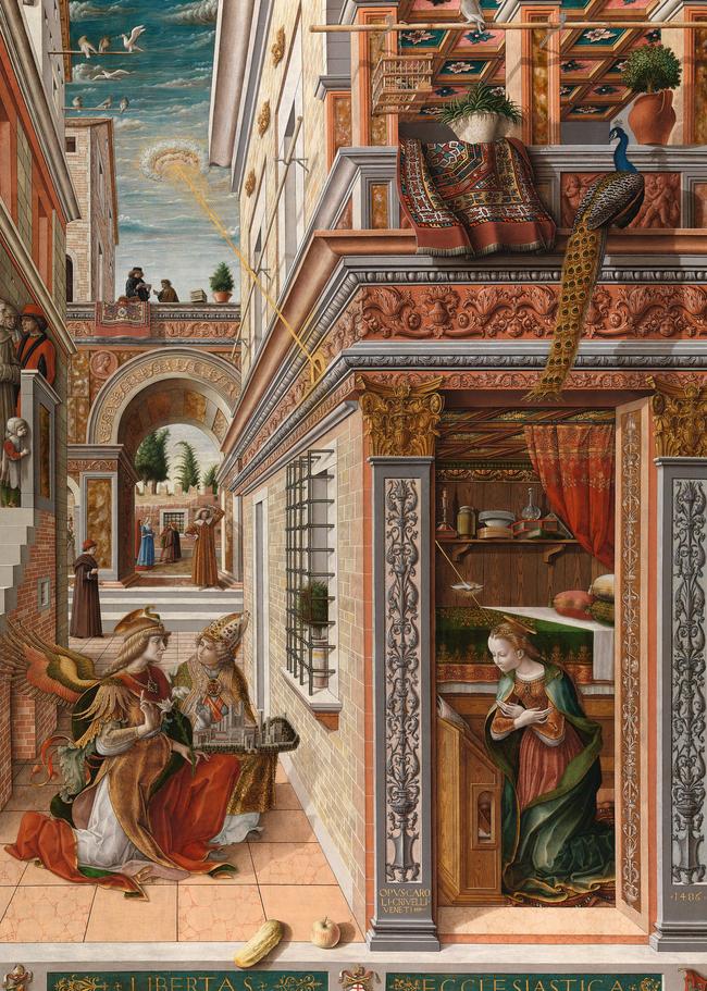 Carlo Crivelli, The Annunciation, with Saint Emidius, 1486, © The National Gallery, London. Picture: Supplied.