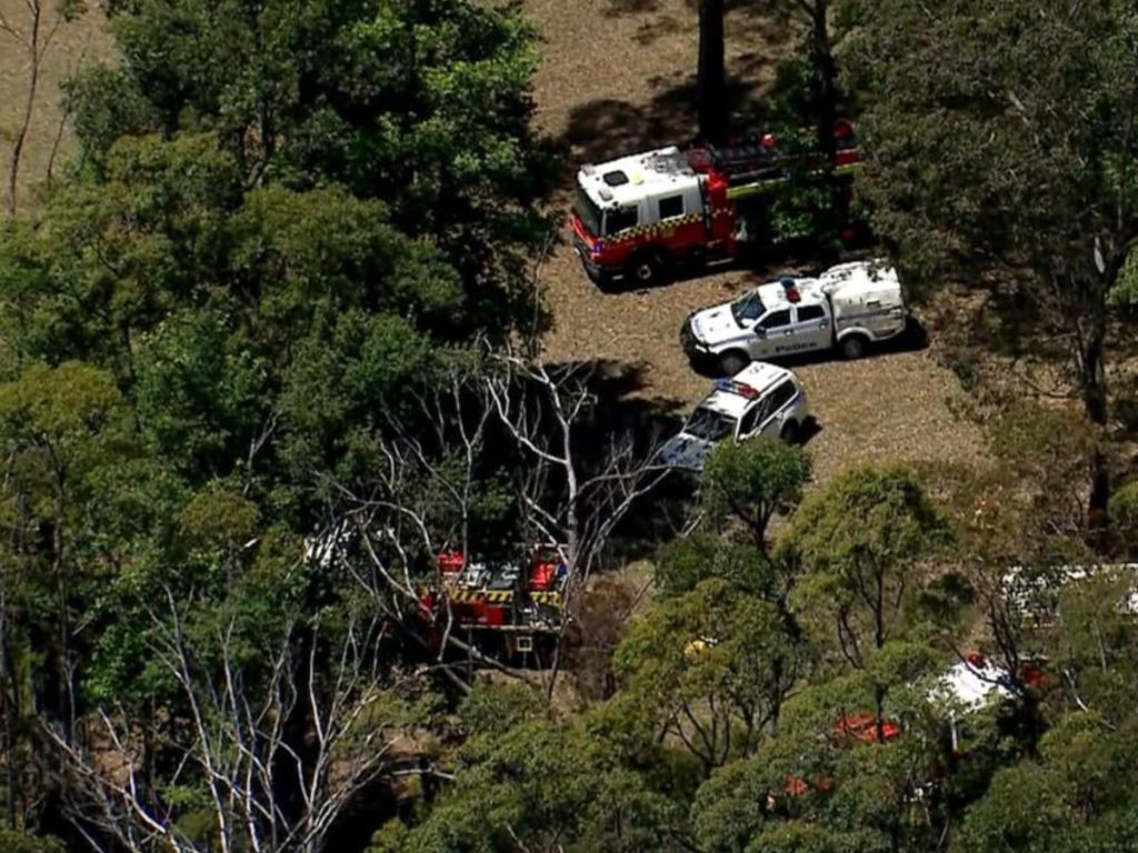 Two planes have crashed into each other in Sydney’s southwest. Picture: 7News