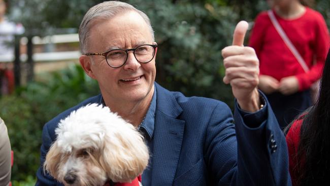 Anthony Albanese after wining the 2022 election. Picture: Wendell Teodoro/AFP