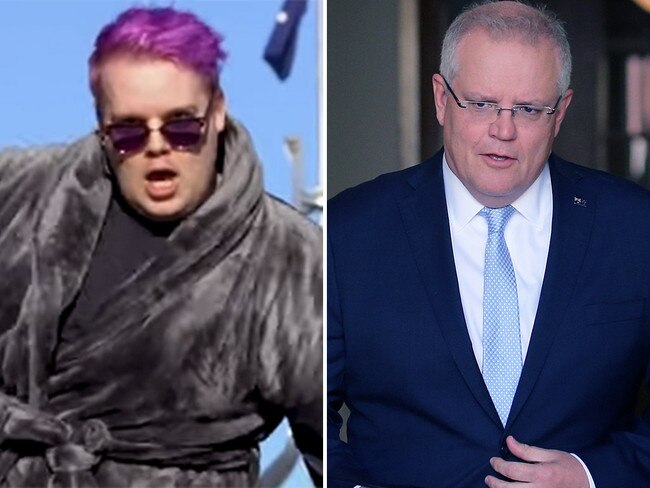 Comedian Alright, Hey! produced a musical tribute to Prime Minister Scott Morrison. Picture: YouTube/