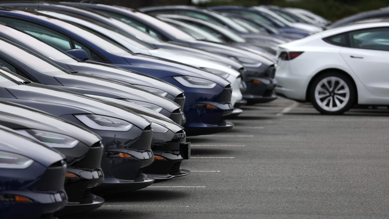 Electric vehicles are growing in popularity but are still a minority on Aussie roads. Picture: AFP