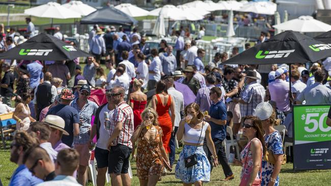 Crowds at the Magic Millions Race day on Saturday at the Gold Coast Turf club. Picture: Jerad Williams