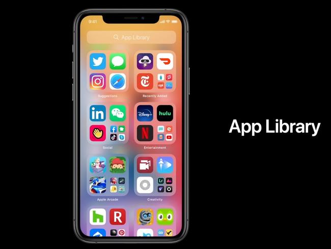 Apple Library is the key component of Apple's revamped iPhone menu system.