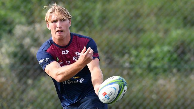 Queensland Reds player Tate McDermott is seen during training in Brisbane, Monday, April 29, 2019. (AAP Image/Dan Peled) NO ARCHIVING