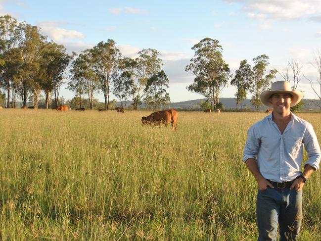 Cam Griffin binowee family grazing. PICTURE: Supplied