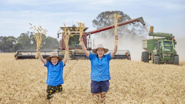 L-R: 11yo Jacob and 13yo Sylvia are getting involved in everything. Picture: Zoe Phillips